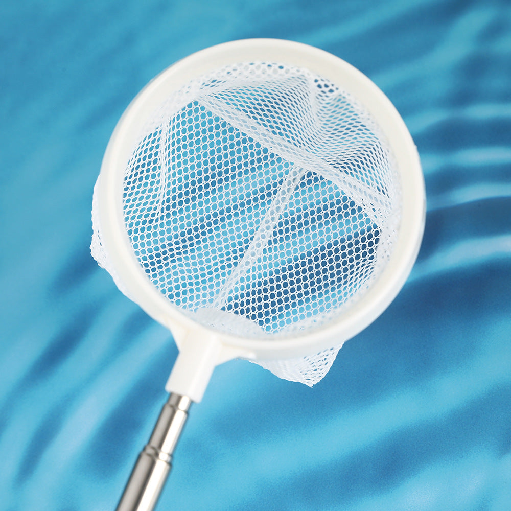 Retractable Stainless Steel Fish Net – Square/Round 3D Design – Ideal for Small Aquariums & Ornamental Fish