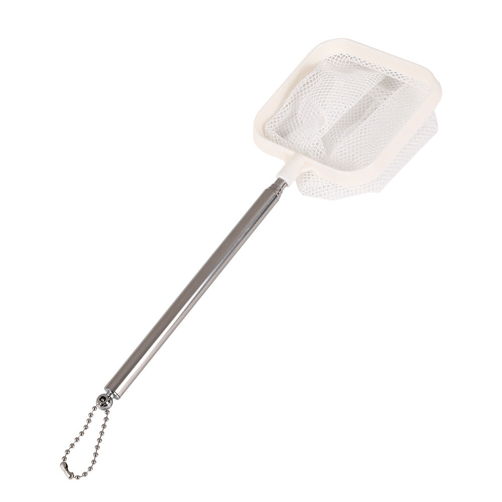 Retractable Stainless Steel Fish Net – Square/Round 3D Design – Ideal for Small Aquariums & Ornamental Fish