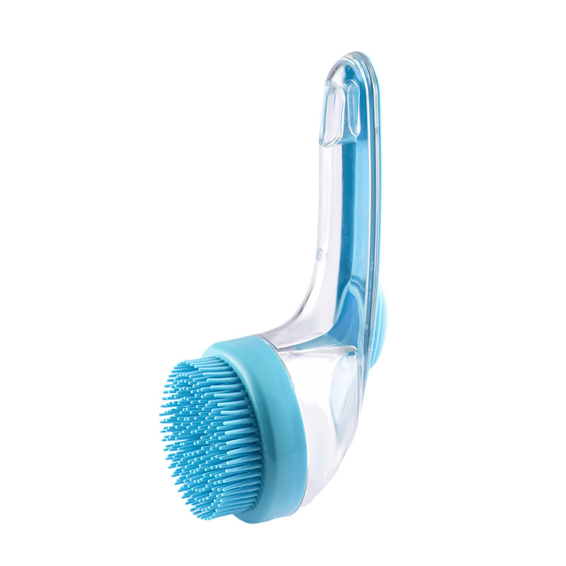 Silicone Pet Bathing Brush – Dog Cat Shower Scrubber & Massage Comb, Grooming Cleaner Tool for Deep Skin Exfoliation