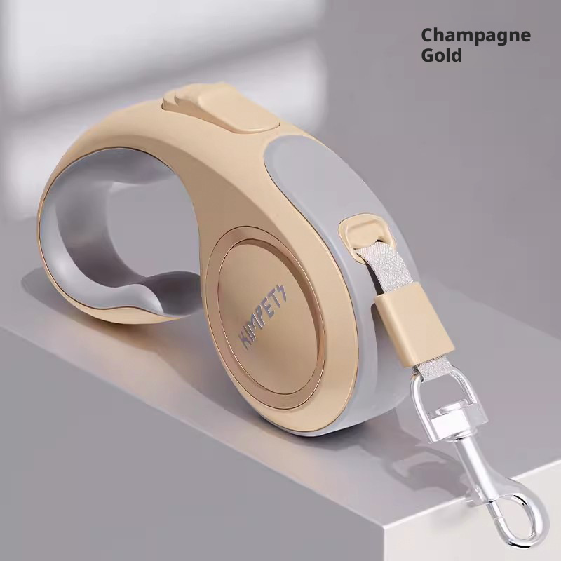 LED Dog Leash Retractable – Glowing Auto-Lock Leash with Comfort Grip, Non-Slip Handle