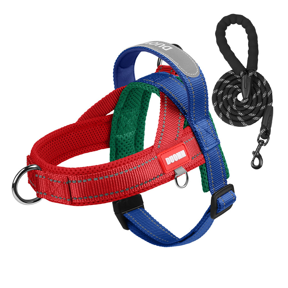 Anti-Shock Dog Harness – Reflective Saddle Vest, Escape-Proof, Outdoor Leash for Small Breeds