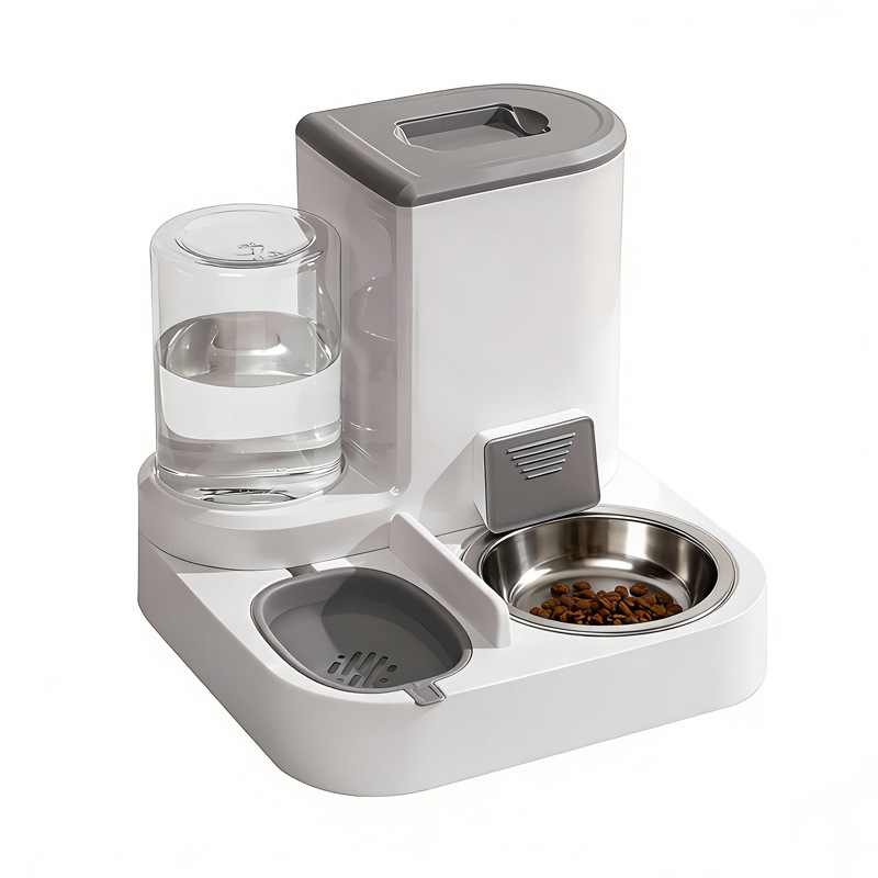 Automatic Cat Water & Food Dispenser – 2-in-1 Self-Feeding Bowl for Cats and Small Dogs