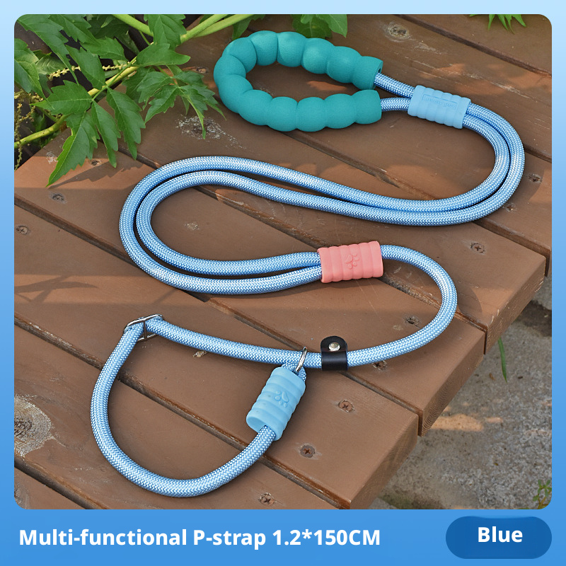 Anti-Pull Dog Leash – P-Rope & P-Chain Training Leash for Small to Large Breeds