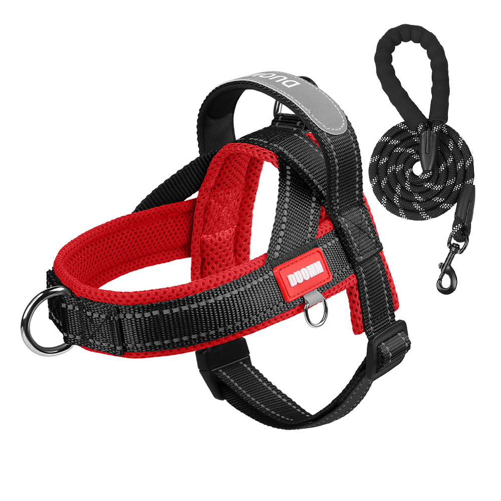 Anti-Shock Dog Harness – Reflective Saddle Vest, Escape-Proof, Outdoor Leash for Small Breeds
