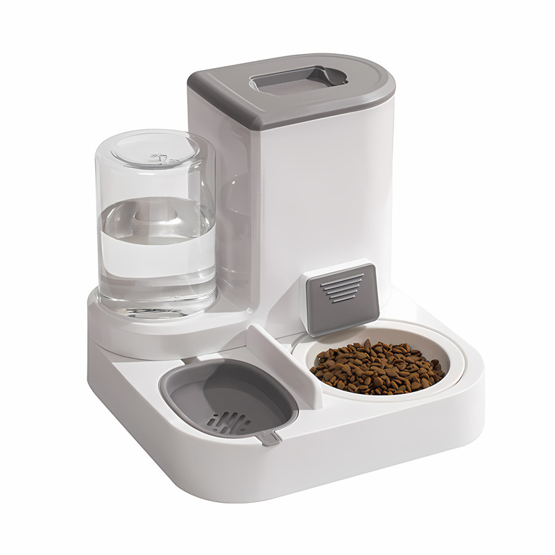 Automatic Cat Water & Food Dispenser – 2-in-1 Self-Feeding Bowl for Cats and Small Dogs