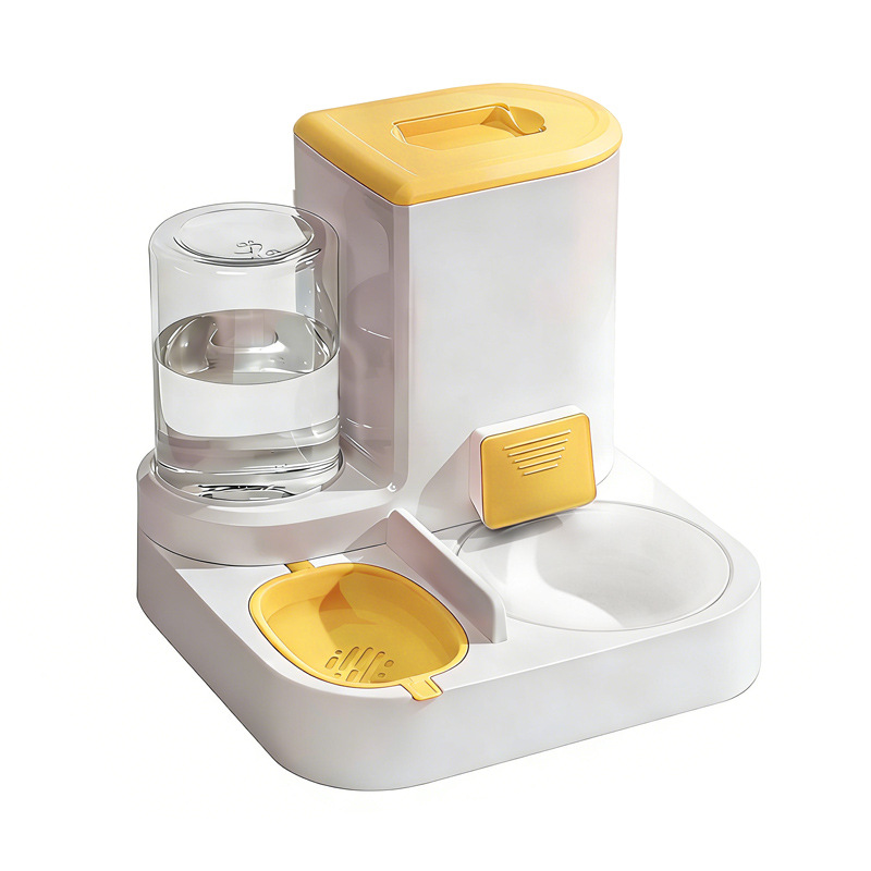 Automatic Cat Water & Food Dispenser – 2-in-1 Self-Feeding Bowl for Cats and Small Dogs