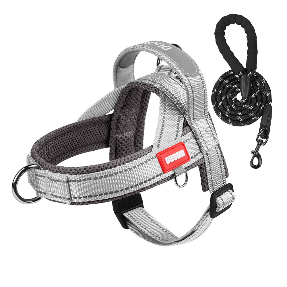 Anti-Shock Dog Harness – Reflective Saddle Vest, Escape-Proof, Outdoor Leash for Small Breeds