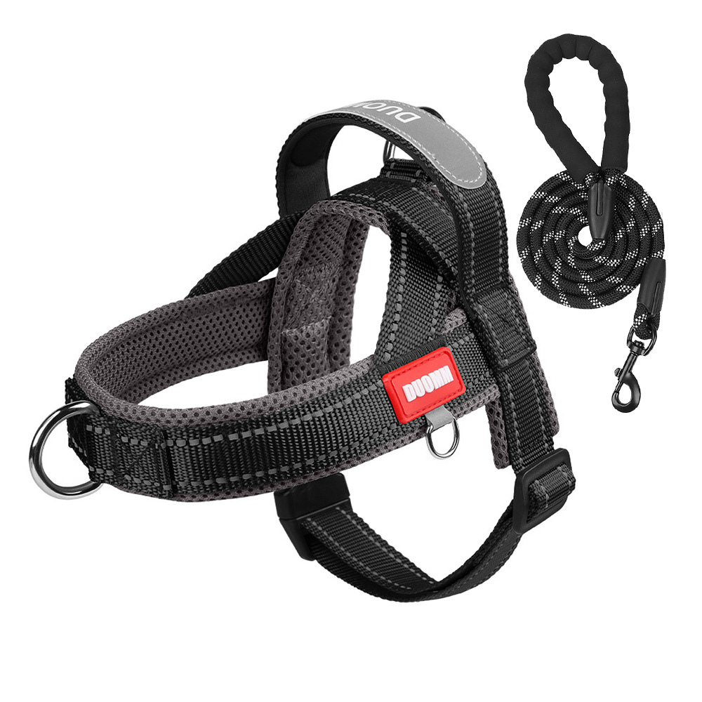 Anti-Shock Dog Harness – Reflective Saddle Vest, Escape-Proof, Outdoor Leash for Small Breeds