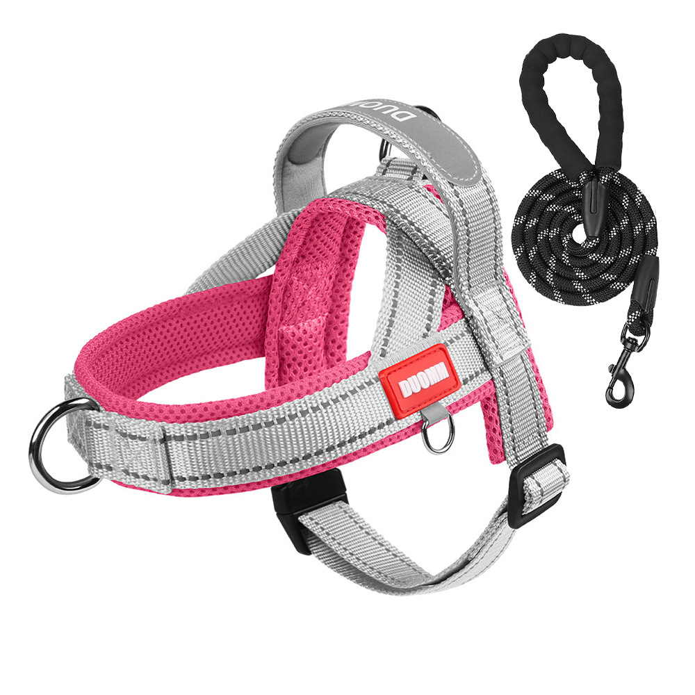 Anti-Shock Dog Harness – Reflective Saddle Vest, Escape-Proof, Outdoor Leash for Small Breeds