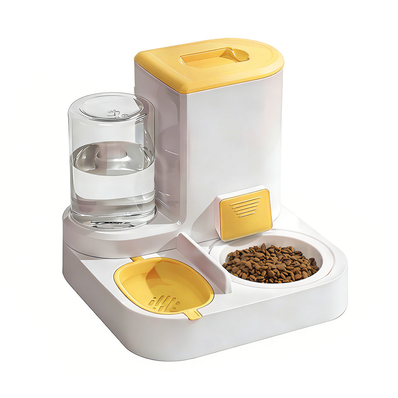 Automatic Cat Water & Food Dispenser – 2-in-1 Self-Feeding Bowl for Cats and Small Dogs