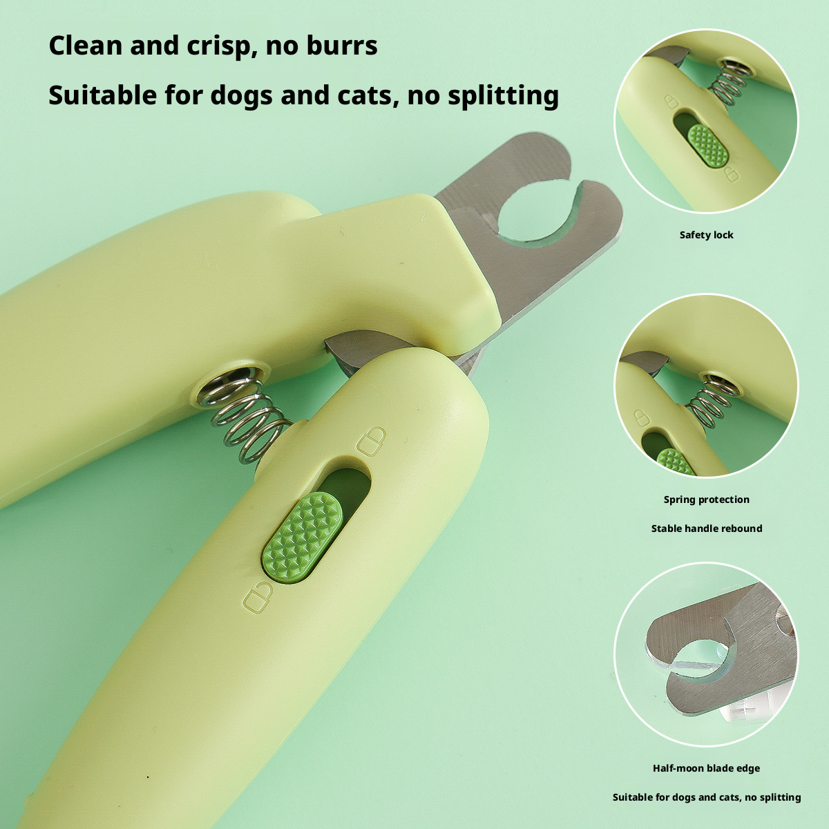 Banana-Shaped Pet Nail Clipper – Safe & Anti-Bleeding Trimmer for Cats, Dogs, Rabbits & Small Breeds