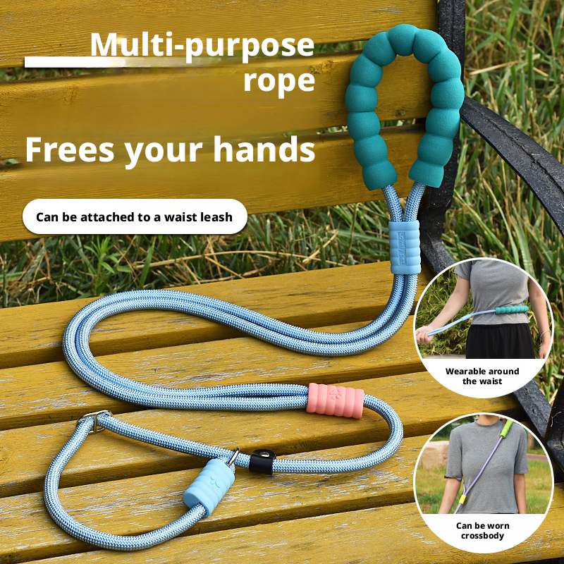 Anti-Pull Dog Leash – P-Rope & P-Chain Training Leash for Small to Large Breeds