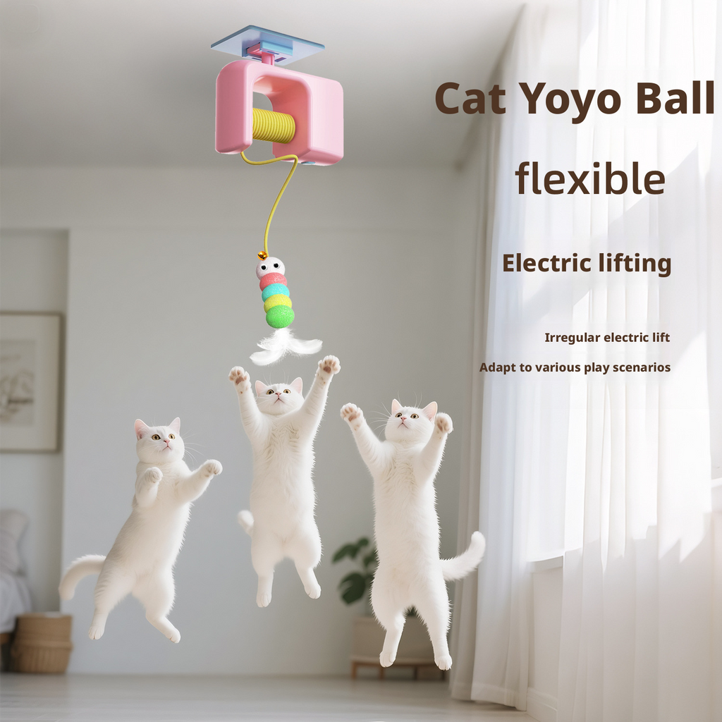 Automatic Rolling Cat Toy Yoyo Ball – Self-Entertaining, Energy Burning, Boredom Buster for Indoor Cats