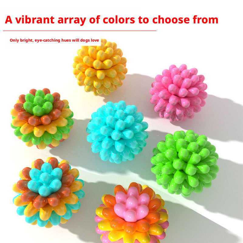 Tough & Durable Dog Chew Ball – Interactive Teeth Grinding Toy for Labrador, Great for Self-Play, Boredom Relief & Training