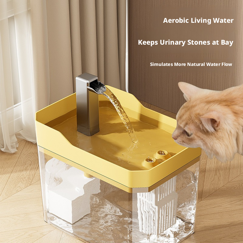 Cat & Dog Water Fountain, Automatic Pet Drinking Dispenser with Pump, Circulating Waterer for Home