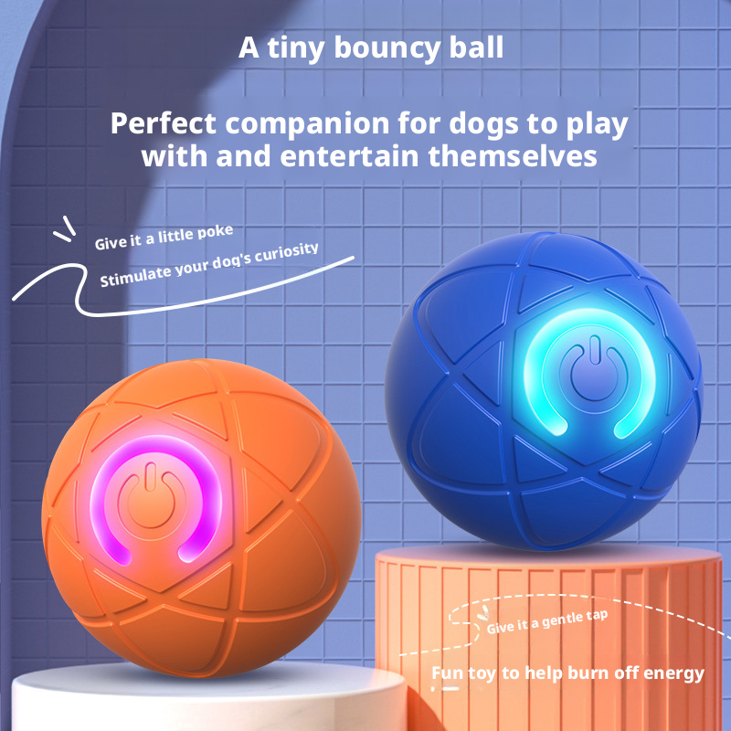 Electric Gravity Bouncing Ball – Interactive Cat & Dog Toy – Durable, Bite-Resistant, for Small & Large Dogs – Pet Entertainment Toy