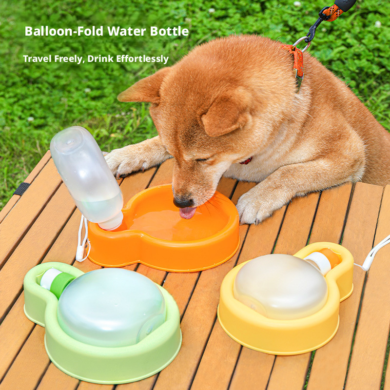 Foldable Portable Dog Water Bottle – Outdoor Travel Drinking Cup for Dogs & Cats