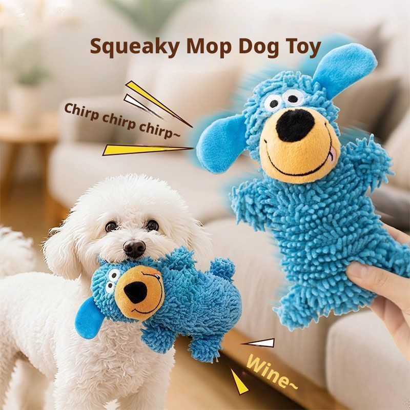 Squeaky Tug Toy for Small to Medium Dogs – Durable Chew Toy for Teeth Cleaning & Boredom Relief