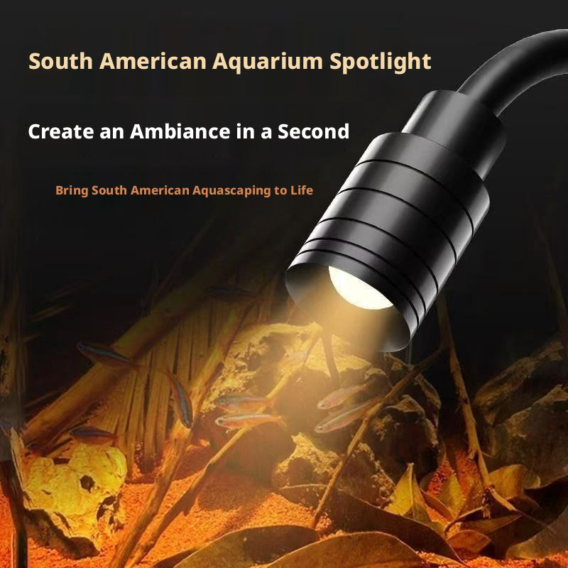 LED Aquarium Spotlight – Zoomable Fish Tank Light for Plants, Turtles & Bio-Tope Tanks