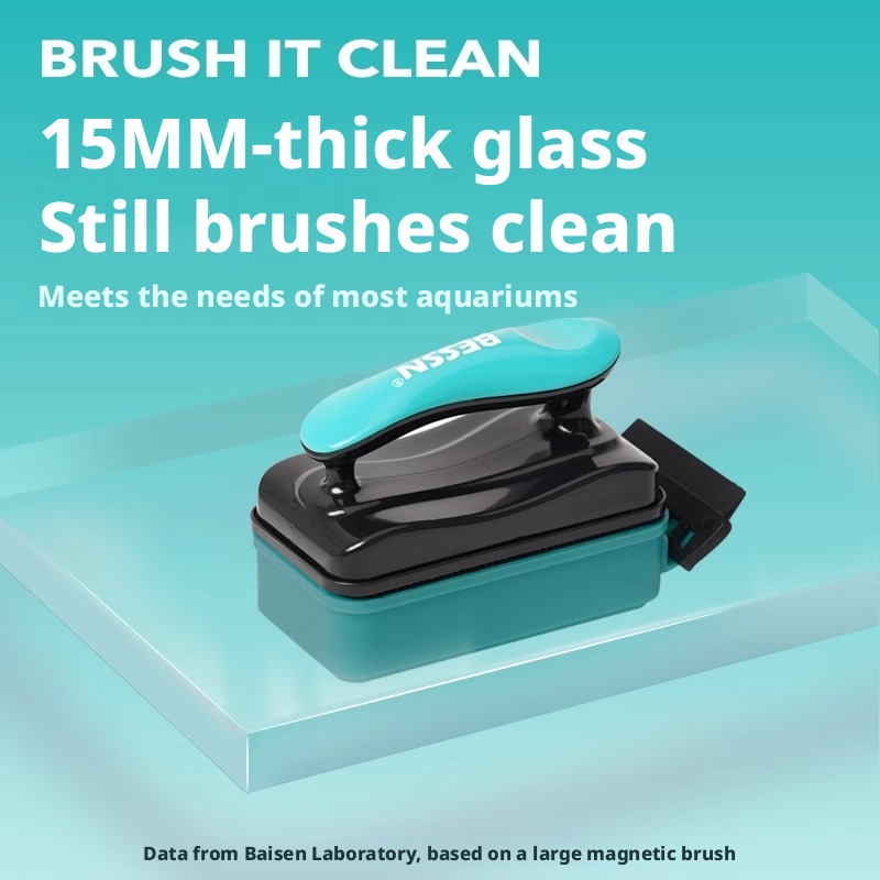 Magnetic Aquarium Glass Cleaner – Strong Double-Sided Scrubber for Algae & Grime