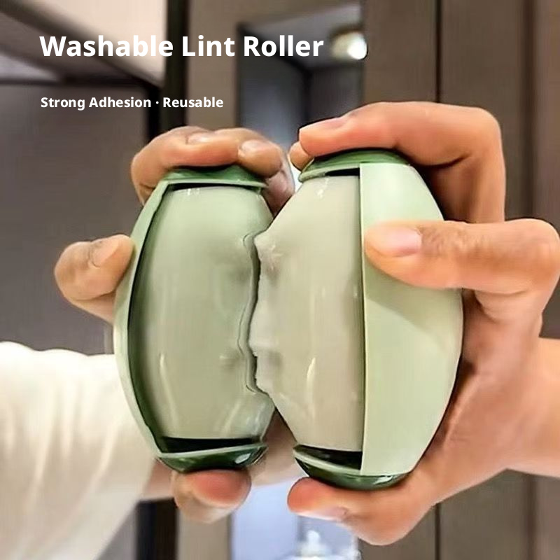 Pet Hair Cleanup Essential – Washable Lint Roller for Clothes and Furniture, Reusable Sticky Hair Remover for Dogs and Cats – Great for Travel and Home Use