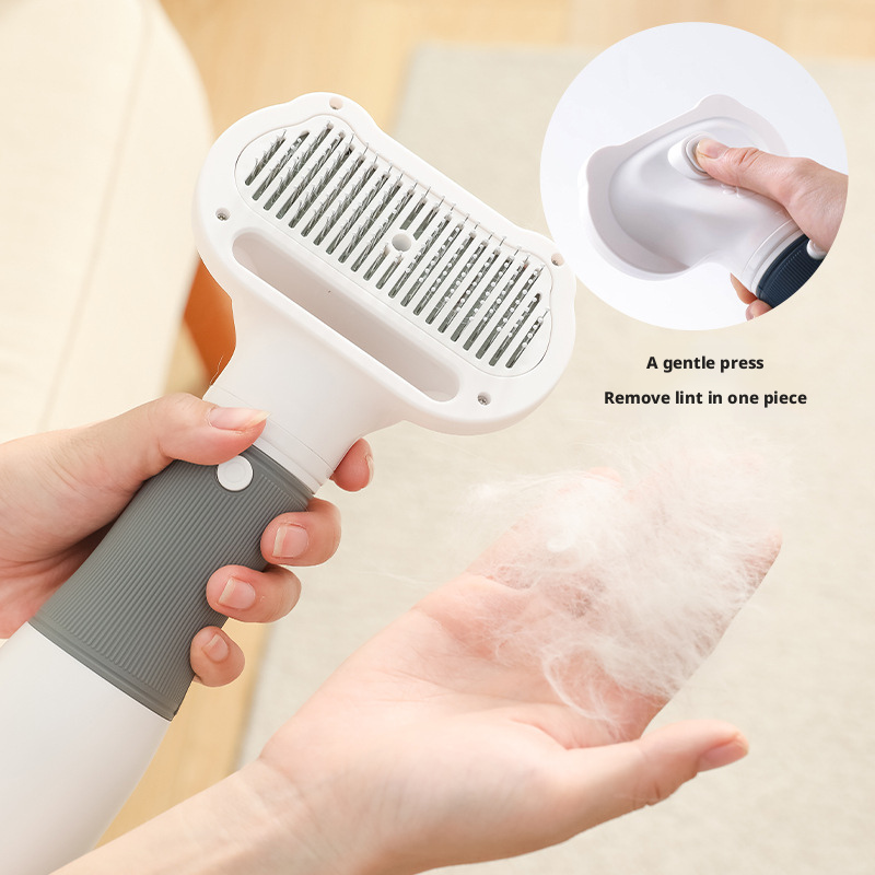 High-Power Electric Hot Air Pet Comb, Blower Brush for Drying and Deshedding Dogs Cats