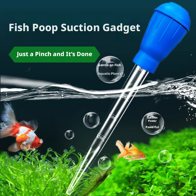 Mini Aquarium Gravel Cleaner – Small Siphon Vacuum for Water Change & Waste Removal
