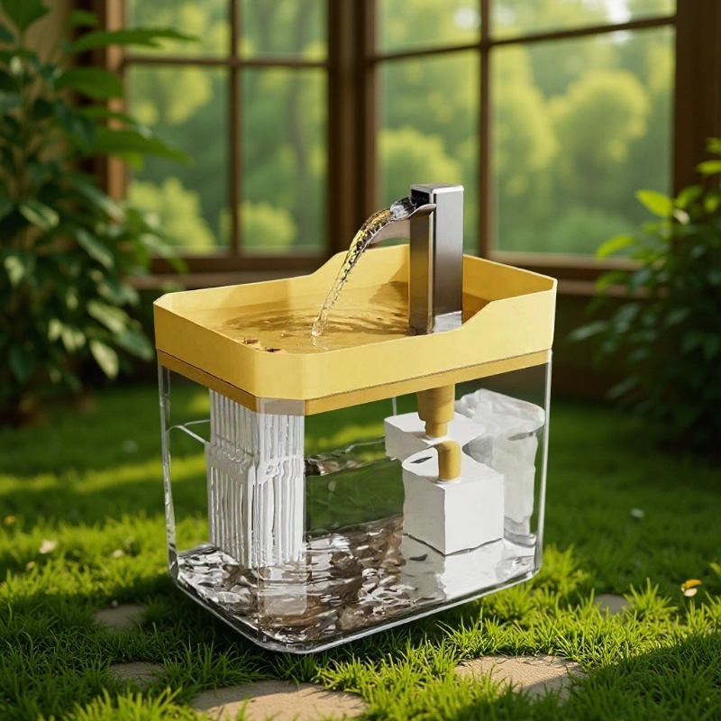 Cat & Dog Water Fountain, Automatic Pet Drinking Dispenser with Pump, Circulating Waterer for Home