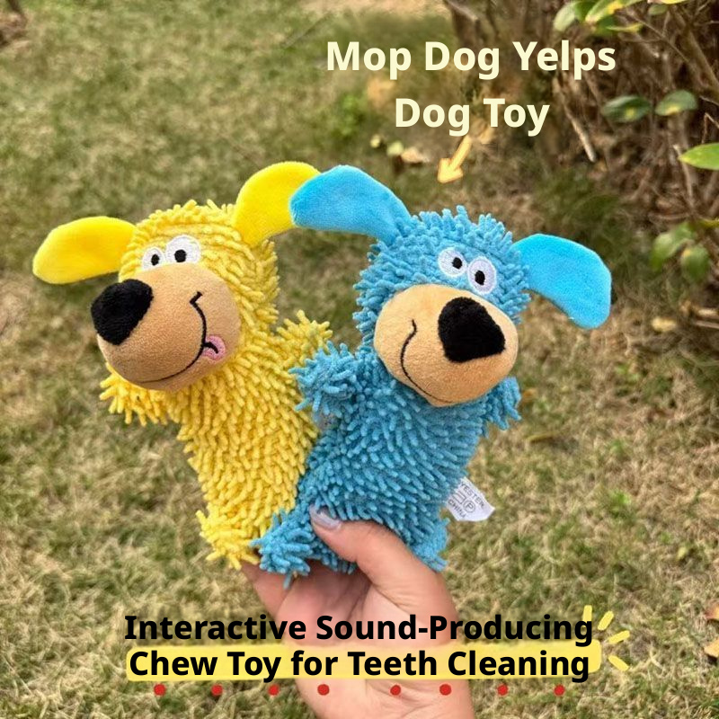 Squeaky Tug Toy for Small to Medium Dogs – Durable Chew Toy for Teeth Cleaning & Boredom Relief