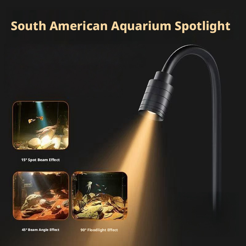 LED Aquarium Spotlight – Zoomable Fish Tank Light for Plants, Turtles & Bio-Tope Tanks