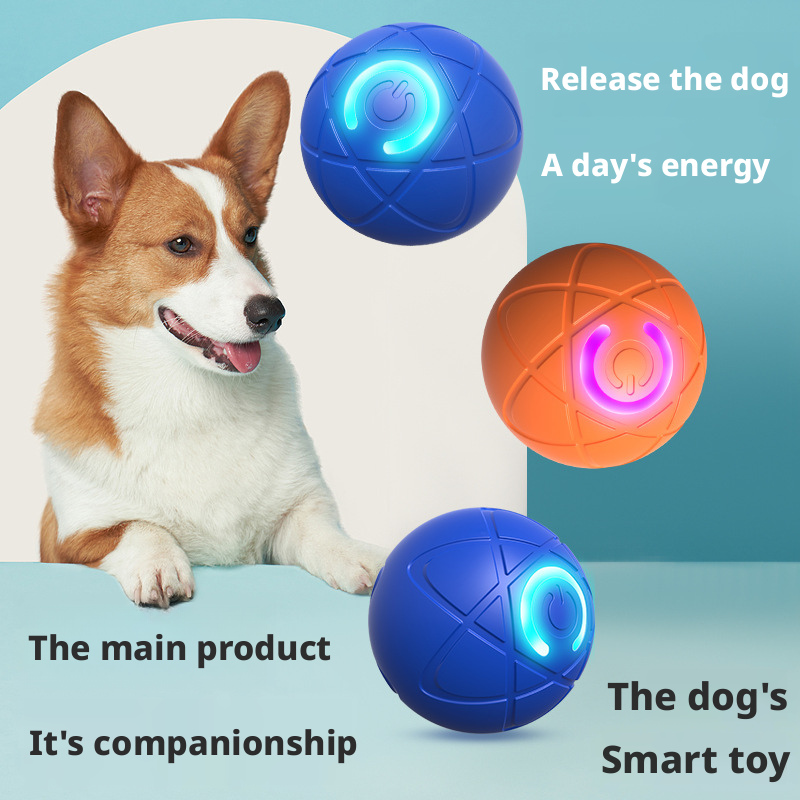Electric Gravity Bouncing Ball – Interactive Cat & Dog Toy – Durable, Bite-Resistant, for Small & Large Dogs – Pet Entertainment Toy