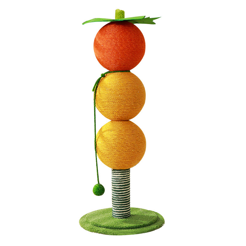 Small Cat Scratcher – Vertical Scratching Post & Cat Tree, Non-Shedding Scratch Ball