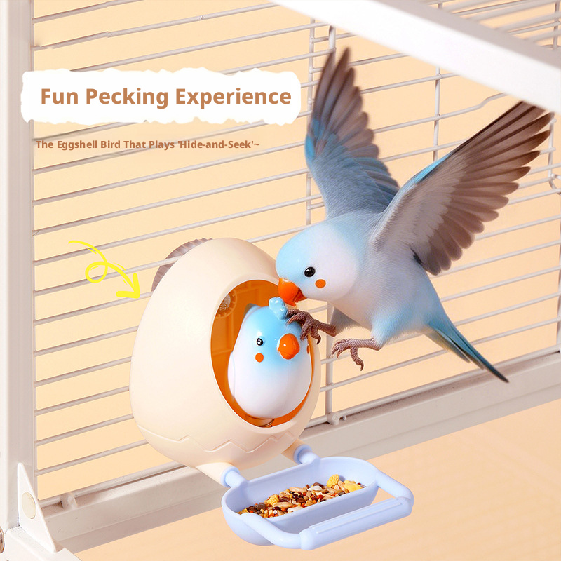 2-in-1 Chewable Parrot Feeding Toy – Interactive Treat Bowl for Budgie, Lovebird & Sun Conure