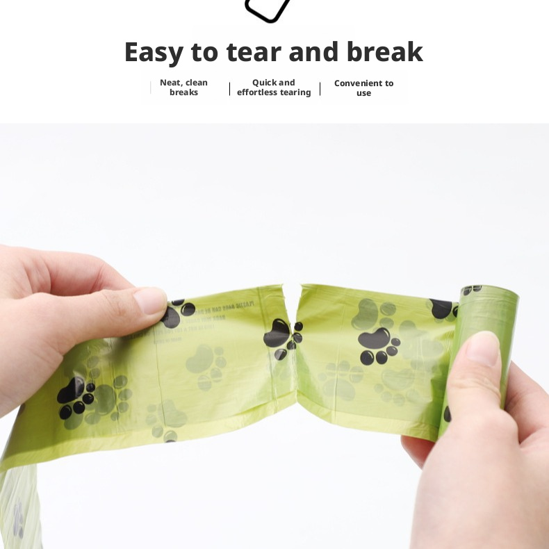 Scented Thick Dog Poop Bags – Flat Roll, Biodegradable, Leak-Proof Pet Waste Bags