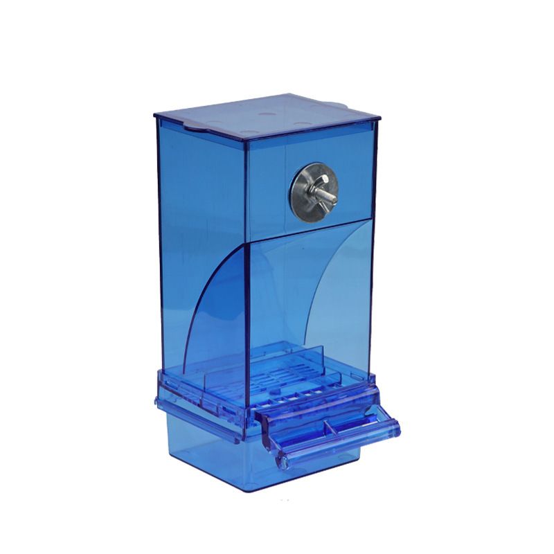 Bird Feeder, Parrot Food Dispenser, Anti-Splash Seed Container – No-Waste Food Bowl for Budgies, Cockatiels & Small Parrots