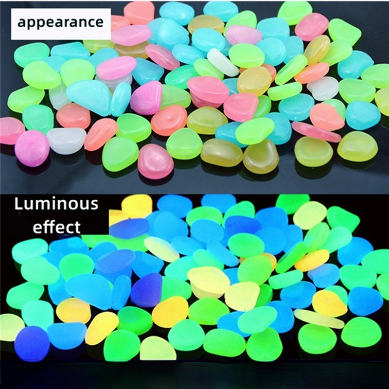 Glow in The Dark Pebbles – Luminous Stones for Garden, Fish Tank & Aquarium Decor