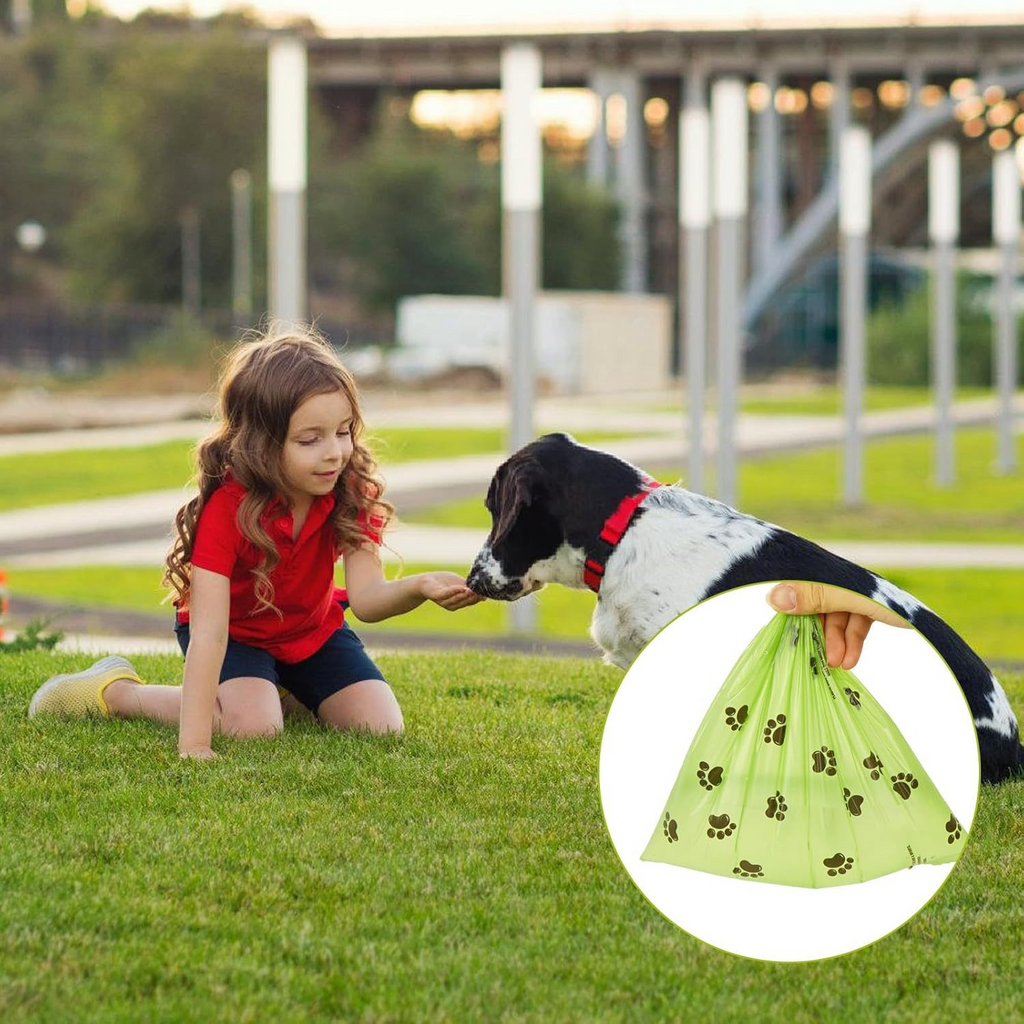 Scented Thick Dog Poop Bags – Flat Roll, Biodegradable, Leak-Proof Pet Waste Bags