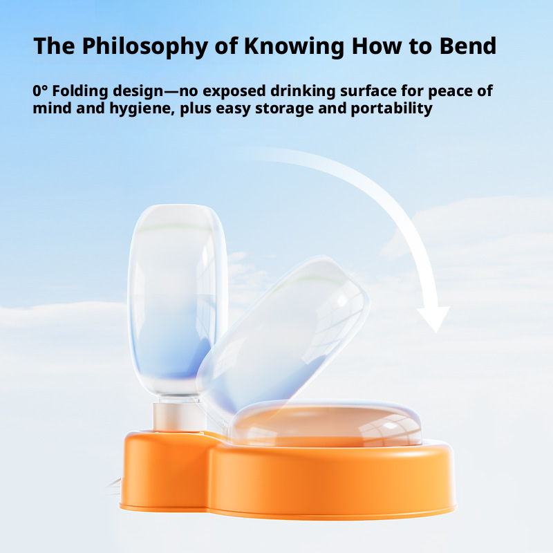 Foldable Portable Dog Water Bottle – Outdoor Travel Drinking Cup for Dogs & Cats