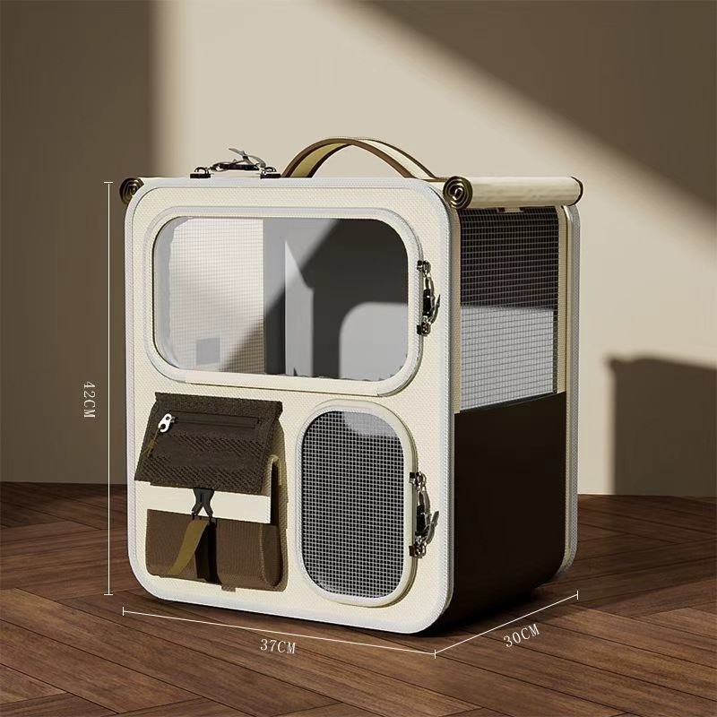 Rolling Cat Carrier Suitcase – Large-Capacity Transpet Backpack with Wheels for Multiple Cats