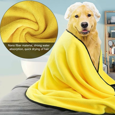 Quick Drying Pet Bath Towels Pet Grooming Towel Absorbent Microfiber Towel for  Dog Puppy Cat