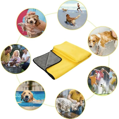 Quick Drying Pet Bath Towels Pet Grooming Towel Absorbent Microfiber Towel for  Dog Puppy Cat