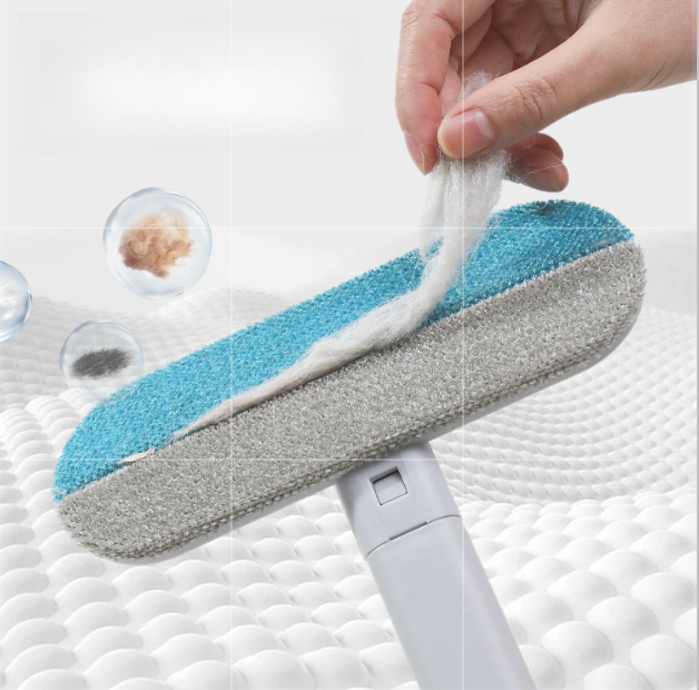 Long handle multi-function two-way hair remover brush cat shaver sticker dog hair remover cleaner carpet remover