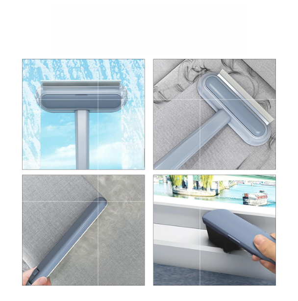 Long handle multi-function two-way hair remover brush cat shaver sticker dog hair remover cleaner carpet remover