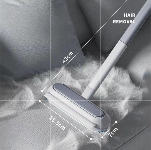 Long handle multi-function two-way hair remover brush cat shaver sticker dog hair remover cleaner carpet remover