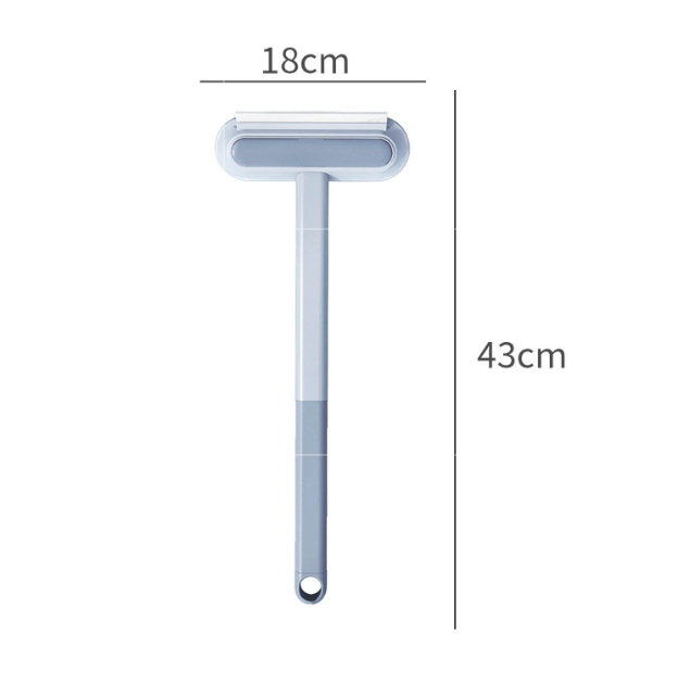 Long handle multi-function two-way hair remover brush cat shaver sticker dog hair remover cleaner carpet remover