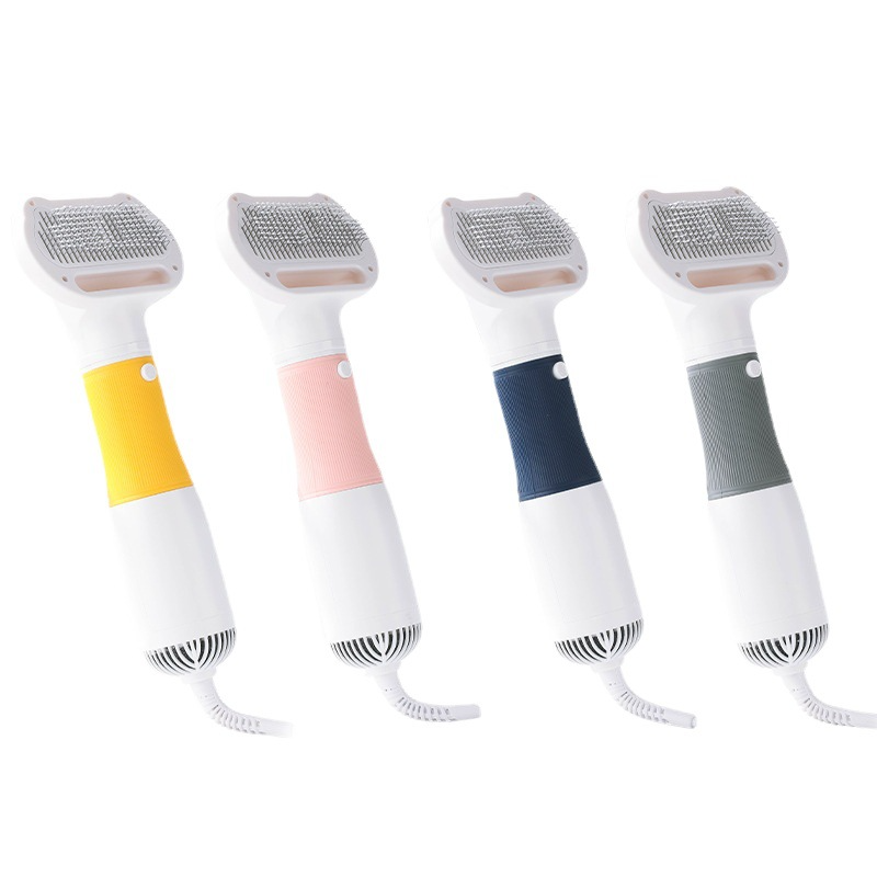 High-Power Electric Hot Air Pet Comb, Blower Brush for Drying and Deshedding Dogs Cats