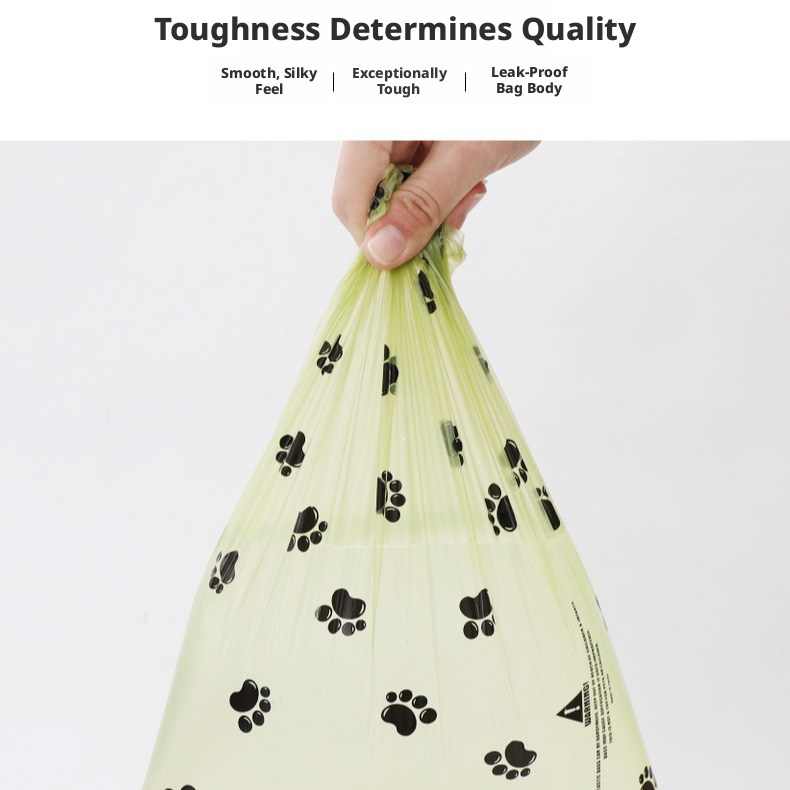 Scented Thick Dog Poop Bags – Flat Roll, Biodegradable, Leak-Proof Pet Waste Bags