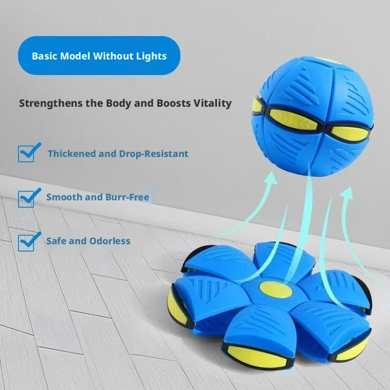 Magic Flying Disc Ball – Stomp & Deform Bouncing Ball for Kids, Outdoor Active Toy