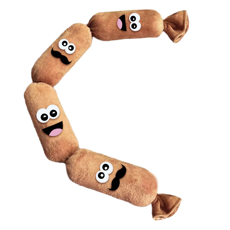 Squeaky Plush Sausage Dog Toy – Large Air Squeaker, Interactive & Durable for Small to Medium Breeds