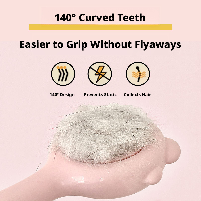 Cat & Dog Deshedding Brush – Fur Remover Grooming Tool for Long-Haired Pets